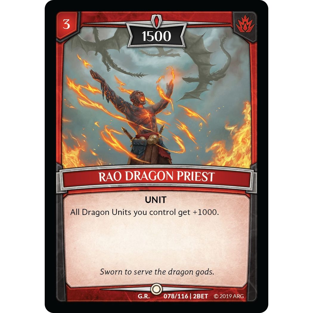Image for Rao Dragon Priest (78/116 | 2BET) (BET) - Argent Saga TCG