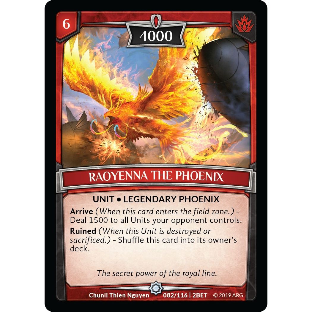 Image for Raoyenna the Phoenix (82/116 | 2BET) (BET) - Argent Saga TCG