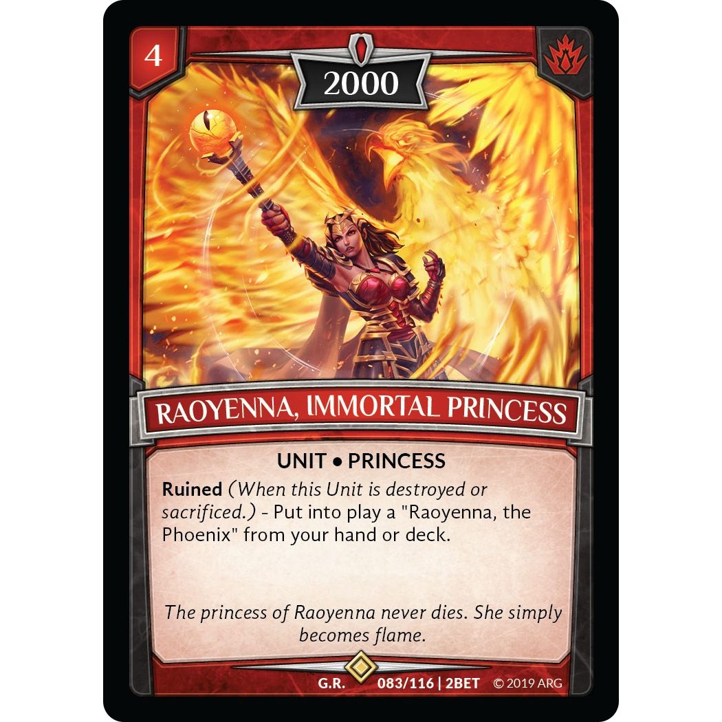 Image for Raoyenna, Immortal Princess (83/116 | 2BET) (BET) - Argent Saga TCG
