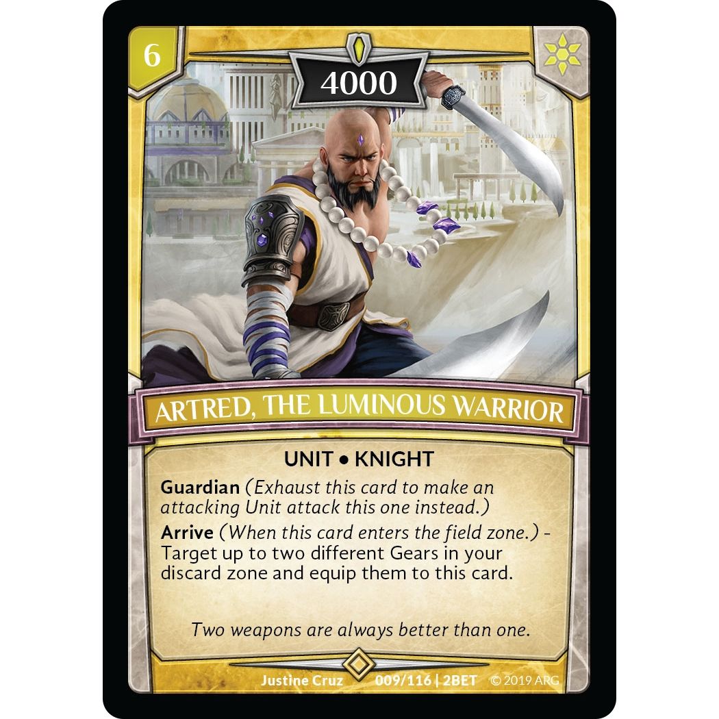 Image for Artred, the Luminous Warrior (9/116 | 2BET) (BET) - Argent Saga TCG