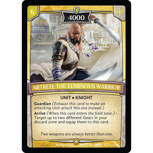 Image for Artred, the Luminous Warrior (9/116 | 2BET) (BET) - Argent Saga TCG