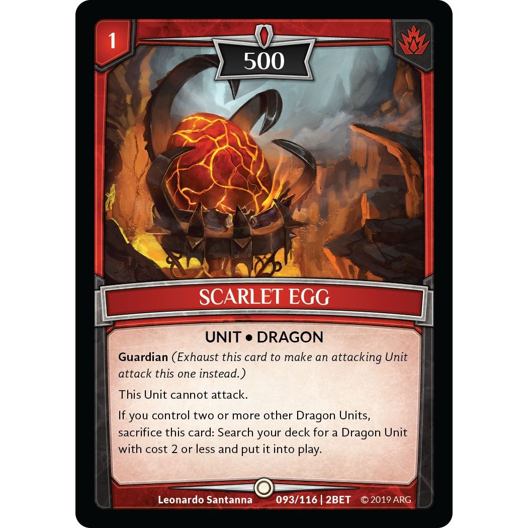 Image for Scarlet Egg (93/116 | 2BET) (BET) - Argent Saga TCG