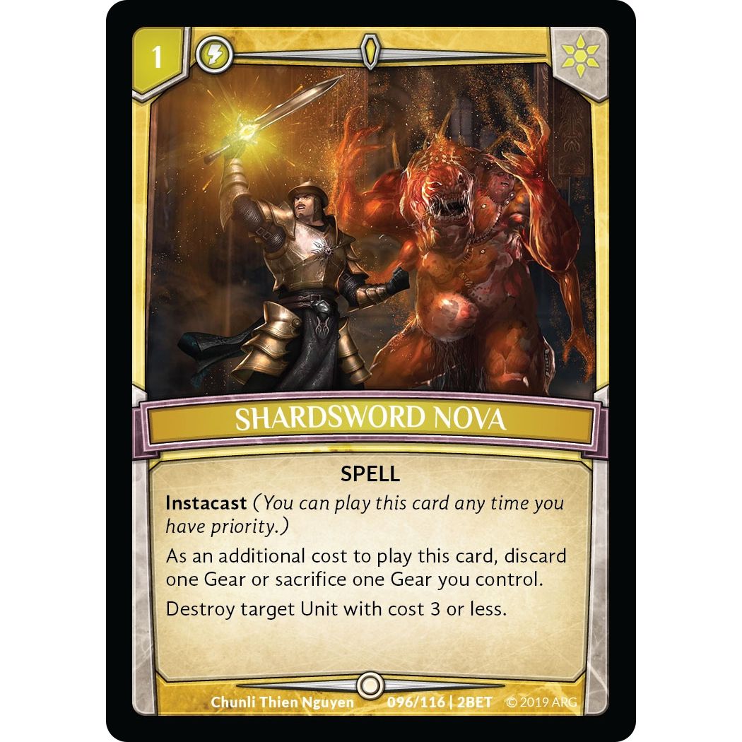 Image for Shardsword Nova (96/116 | 2BET) (BET) - Argent Saga TCG