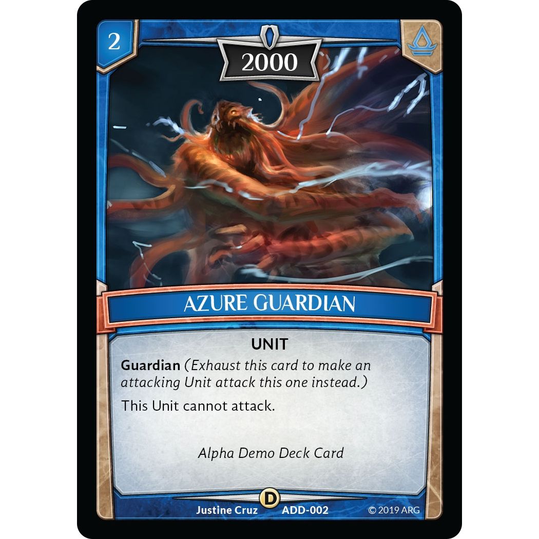 Image for Azure Guardian (ADD-002) (ADD) - Argent Saga TCG