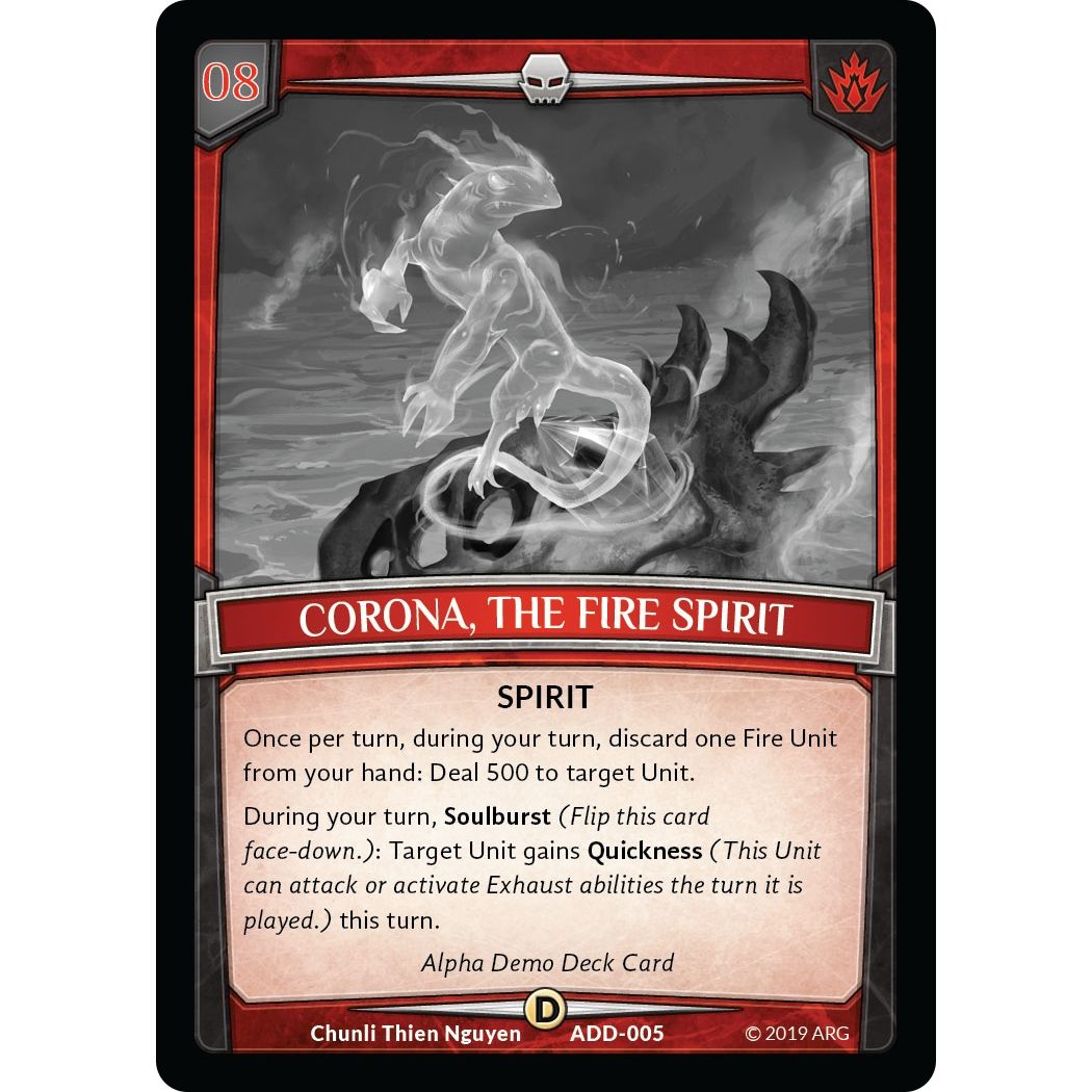Image for Corona, the Fire Spirit (ADD-005) (ADD) - Argent Saga TCG