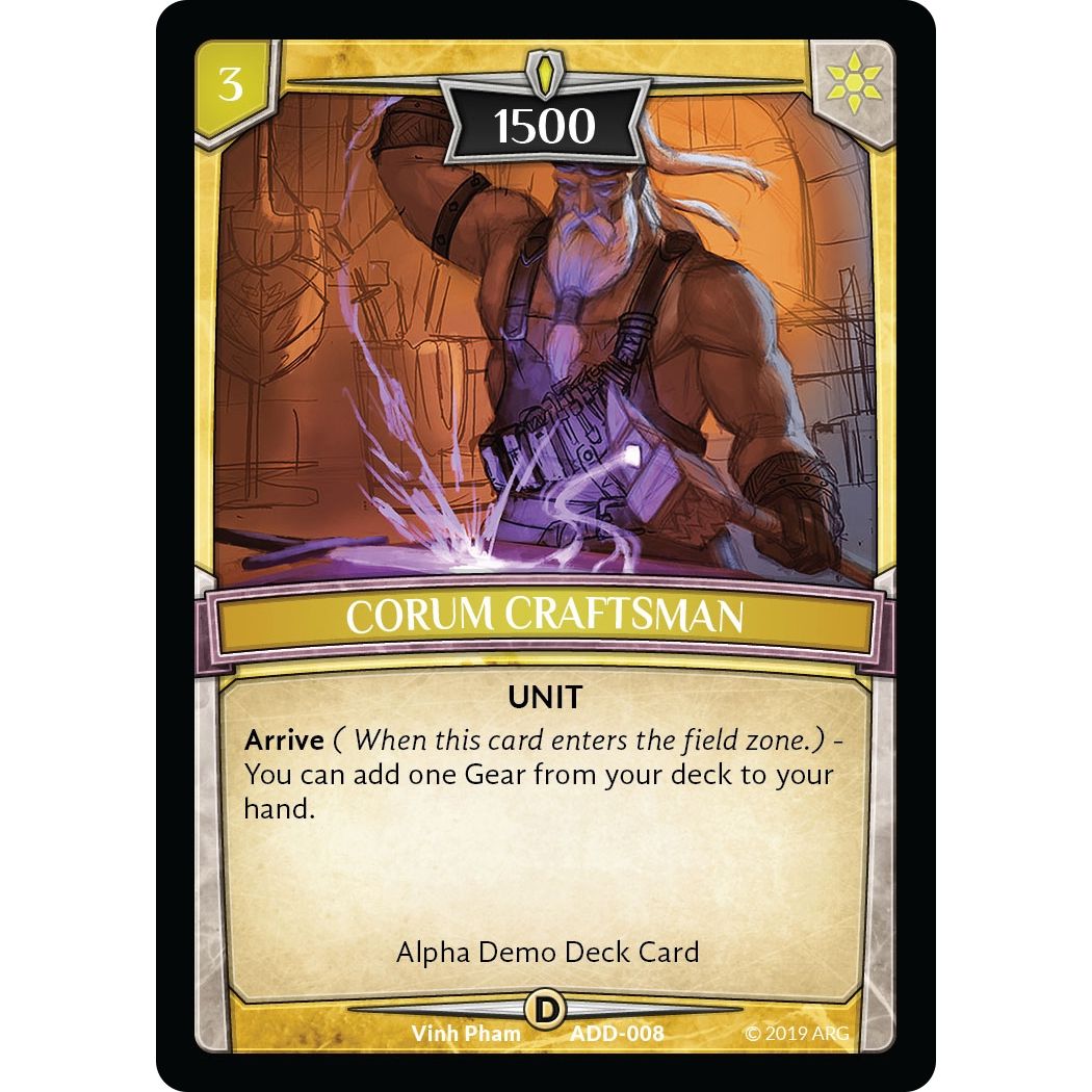 Image for Corum Craftsman (ADD-008) (ADD) - Argent Saga TCG