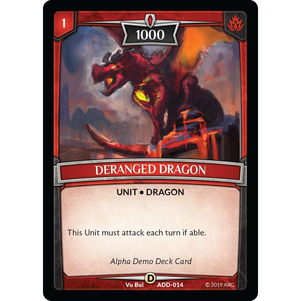 Image for Deranged Dragon (ADD-014) (ADD) - Argent Saga TCG