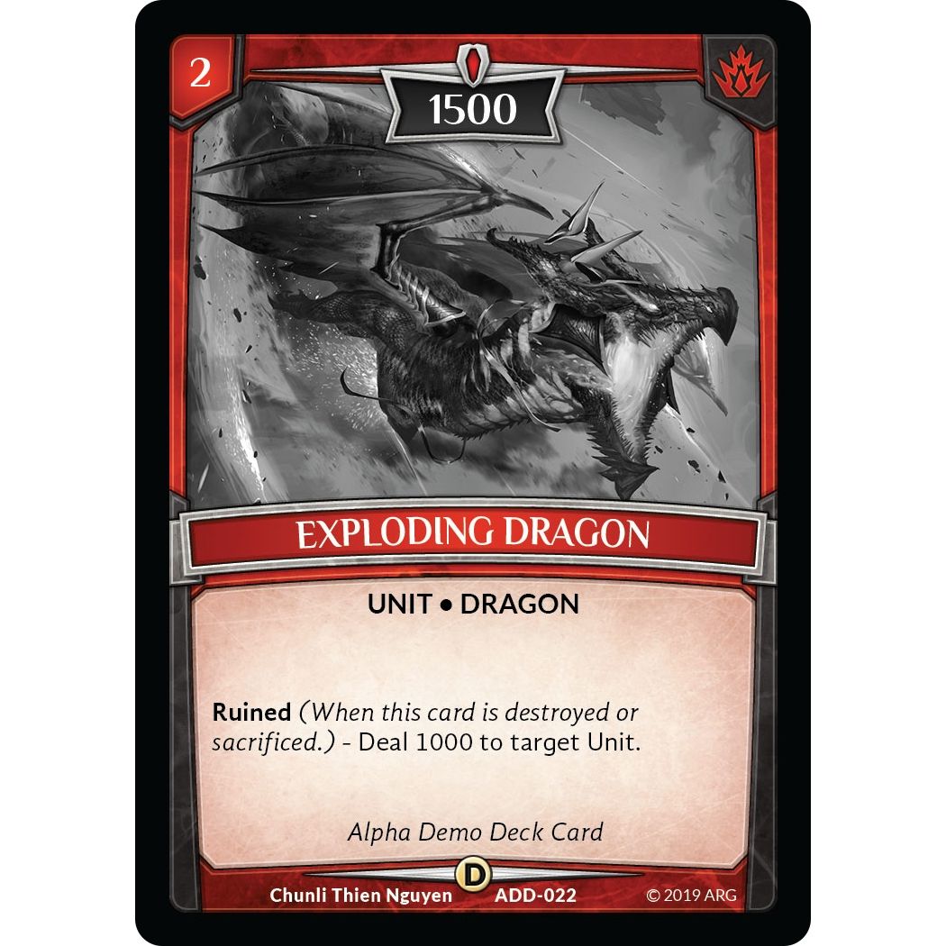 Image for Exploding Dragon (ADD-022) (ADD) - Argent Saga TCG