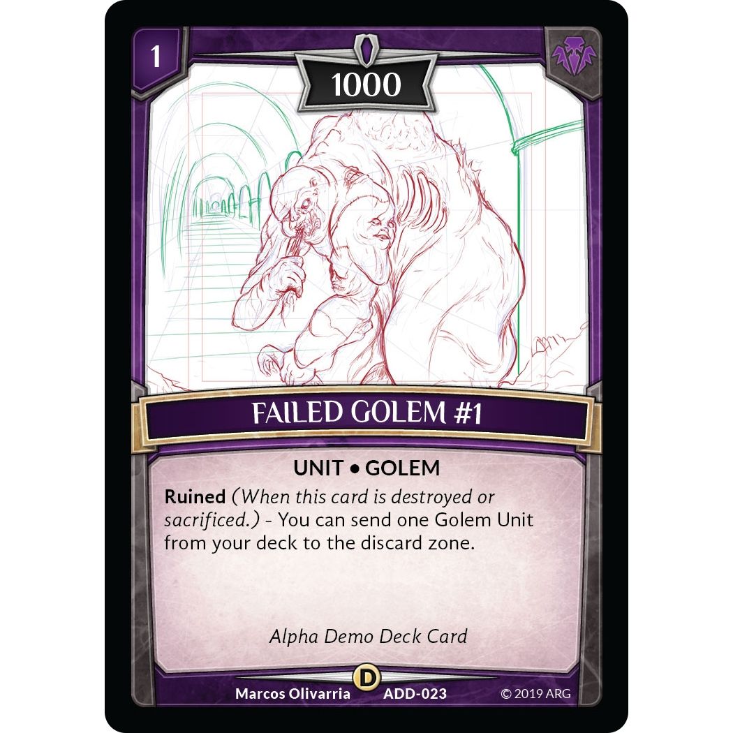 Image for Failed Golem #1 (ADD-023) (ADD) - Argent Saga TCG