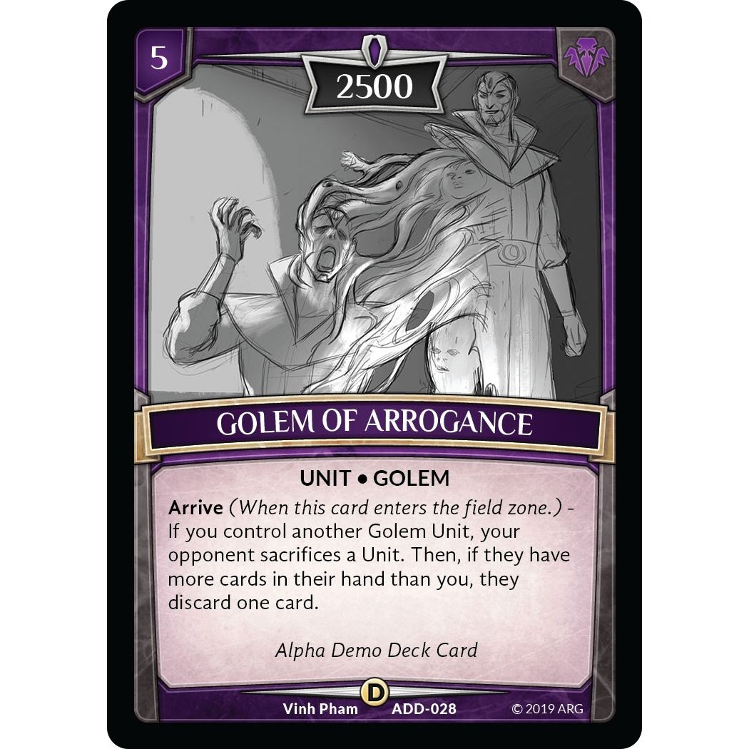 Image for Golem of Arrogance (ADD-028) (ADD) - Argent Saga TCG