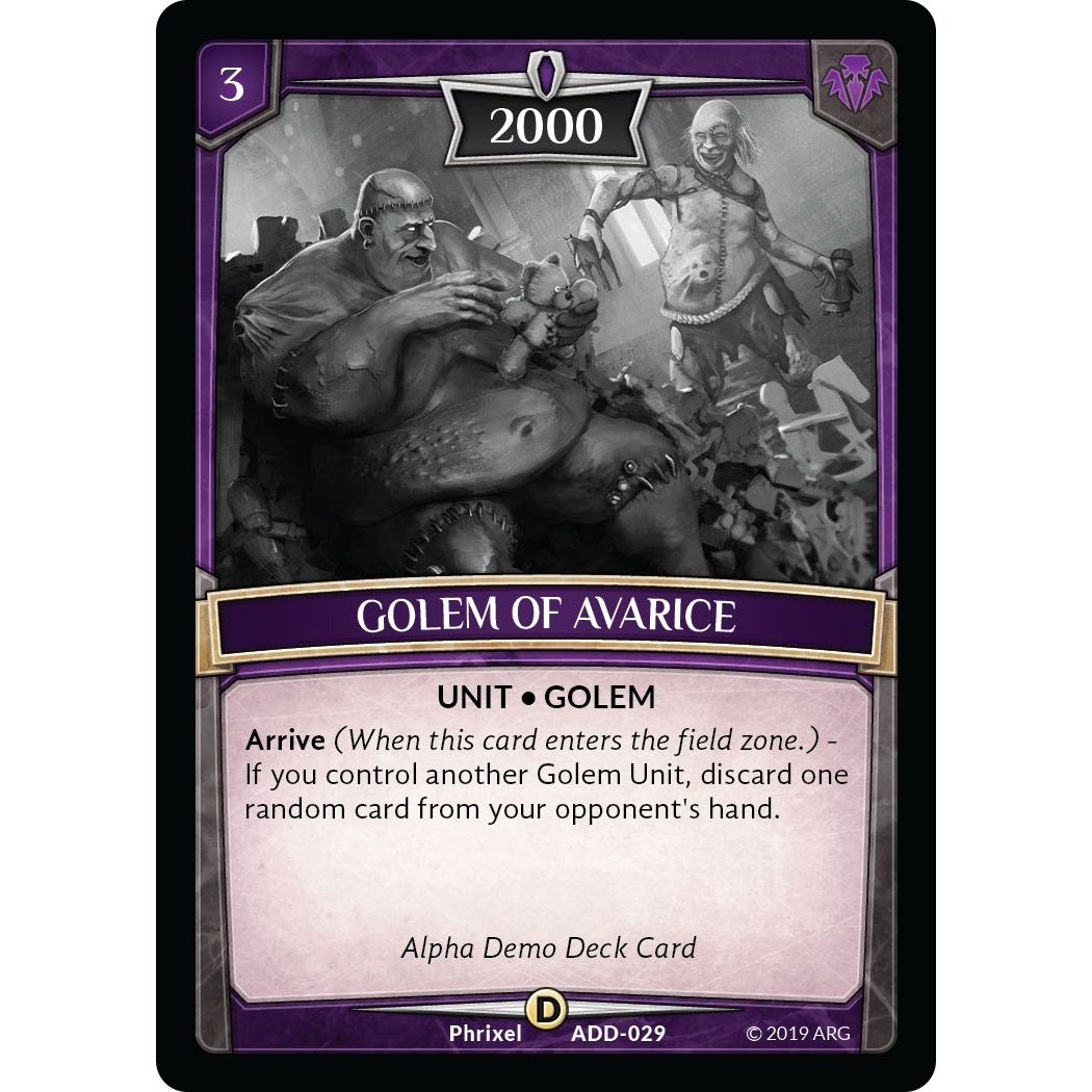 Image for Golem of Avarice (ADD-029) (ADD) - Argent Saga TCG