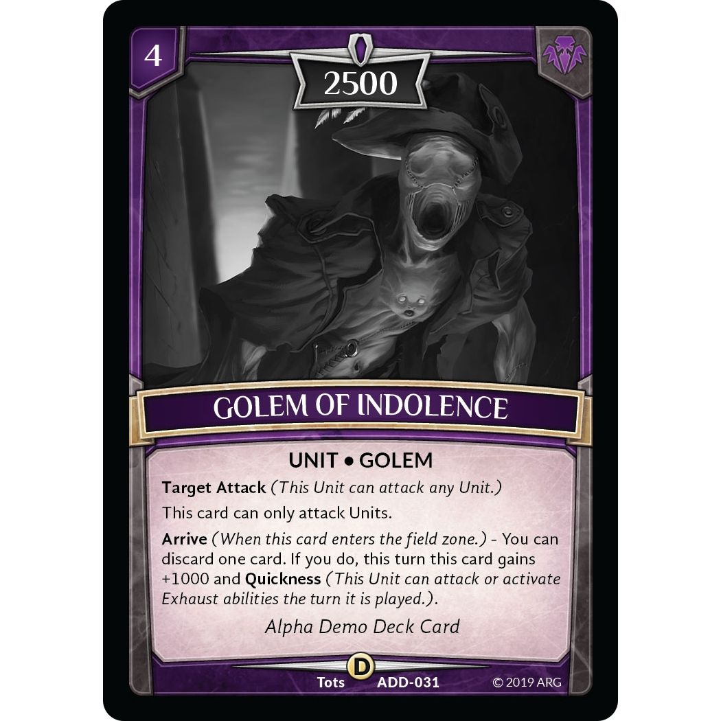 Image for Golem of Indolence (ADD-031) (ADD) - Argent Saga TCG