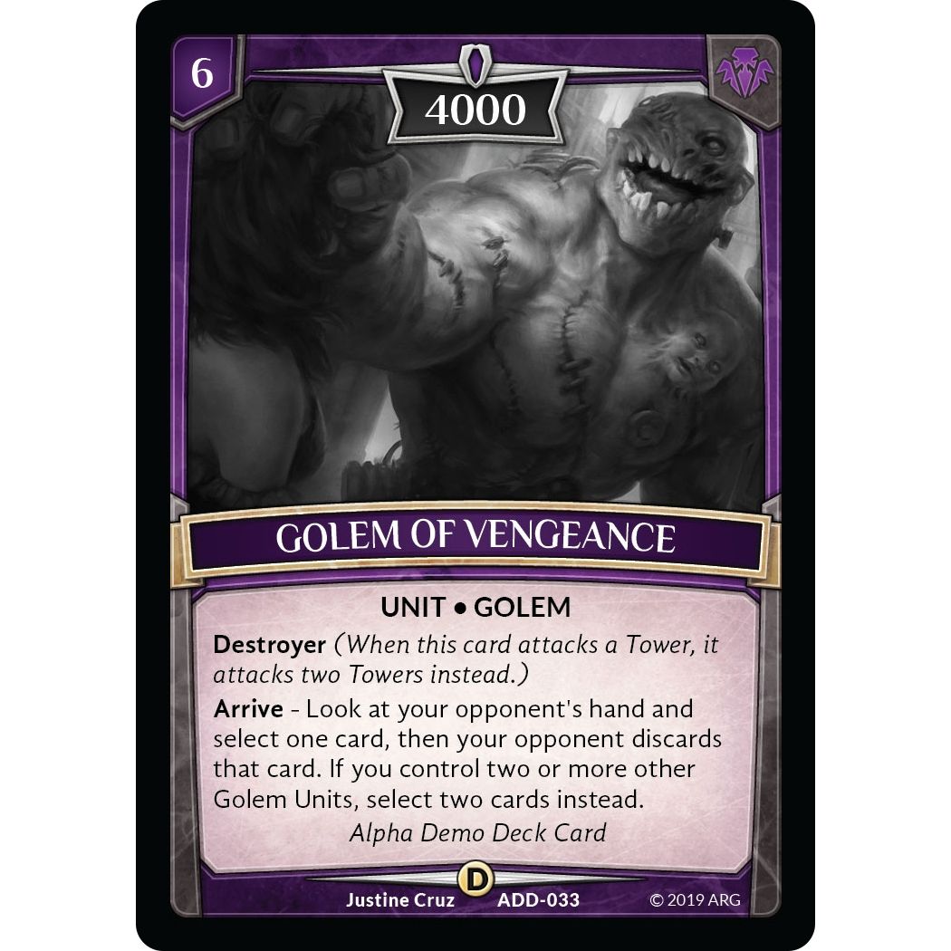 Image for Golem of Vengeance (ADD-033) (ADD) - Argent Saga TCG