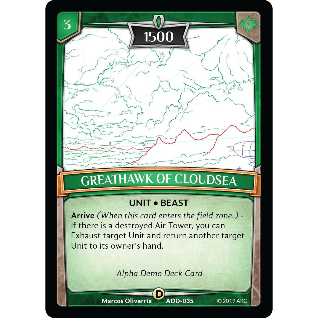 Image for Greathawk of Cloudsea (ADD-035) (ADD) - Argent Saga TCG
