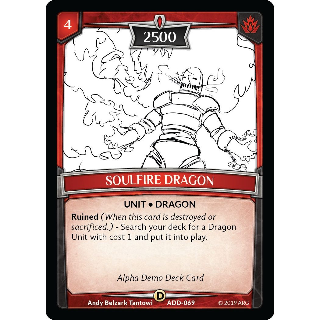 Image for Soulfire Dragon (ADD-069) (ADD) - Argent Saga TCG