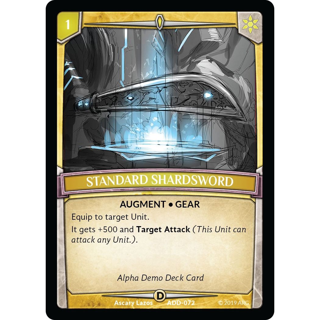 Image for Standard Shardsword (ADD-072) (ADD) - Argent Saga TCG