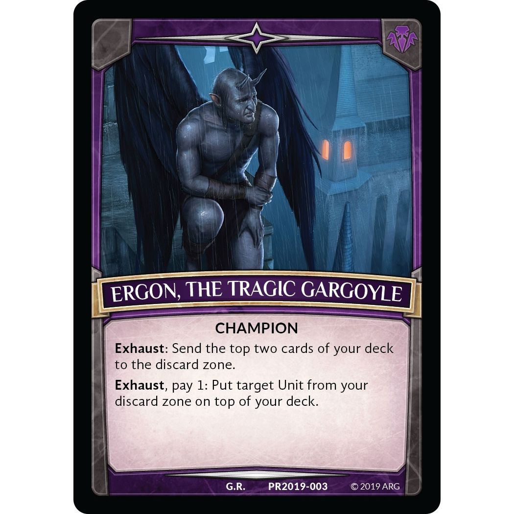Image for Ergon, the Tragic Gargoyle (PR2019 | 003) (PR) - Argent Saga TCG