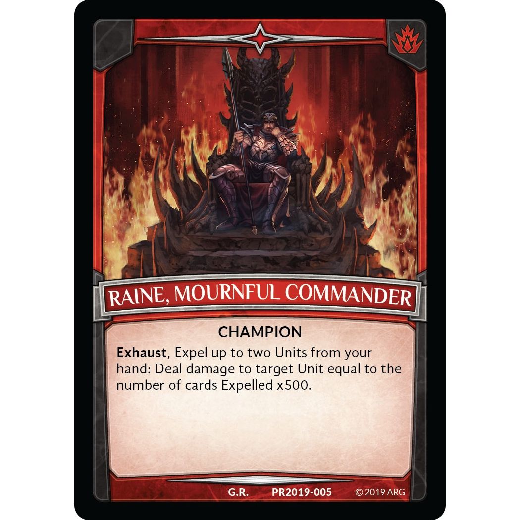 Image for Raine, Mournful Commander (PR2019 | 005) (PR) - Argent Saga TCG