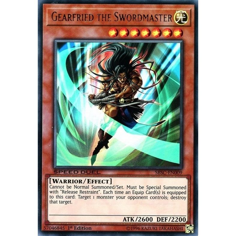 Image for Gearfried the Swordmaster (SBSC-EN009) (SBSC) - YuGiOh