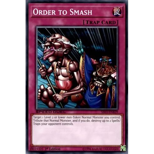 Image for Order to Smash (SS03-ENB29) (SS03) - YuGiOh