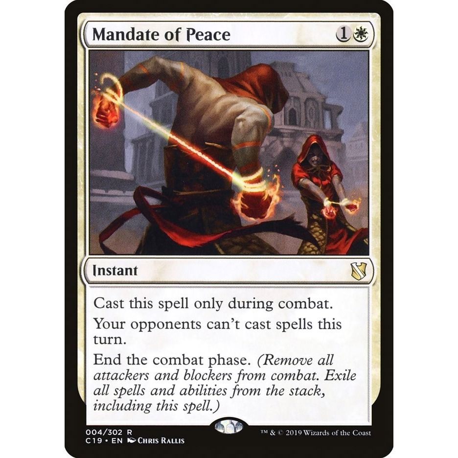 Image for Mandate of Peace (4) (C19) - Magic: The Gathering