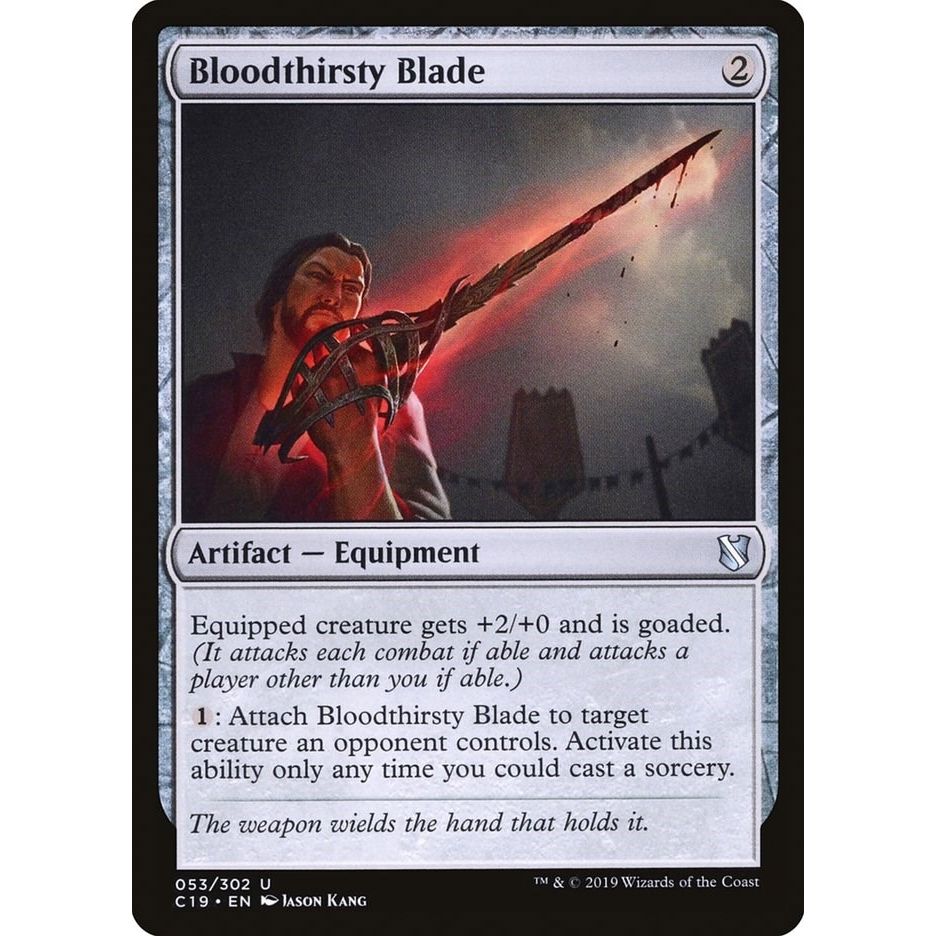 Image for Bloodthirsty Blade (53) (C19) - Magic: The Gathering