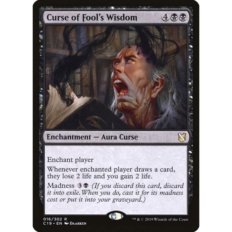 Image for Curse of Fool's Wisdom (16) (C19) - Magic: The Gathering