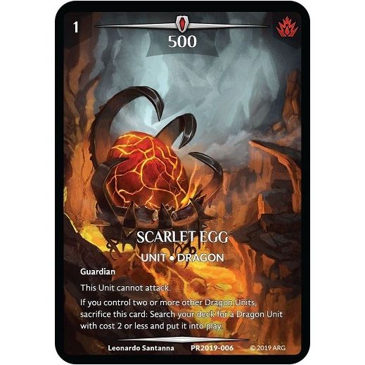 Image for Scarlet Egg (Full Art) (PR2019-006) (PR) - Argent Saga TCG