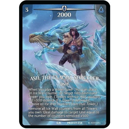 Image for Ash, the Glacial Sorcerer (Full Art) (PR2019-018) (PR) - Argent Saga TCG