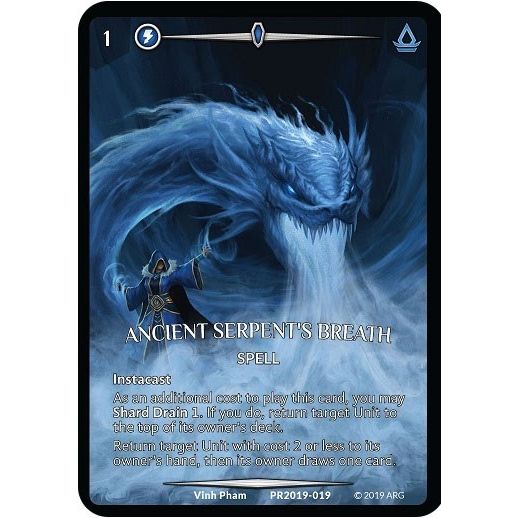Image for Ancient Serpent's Breath (Full Art) (PR2019-019) (PR) - Argent Saga TCG