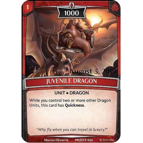 Image for Juvenile Dragon (Stamped) (PR2019-016) (PR) - Argent Saga TCG
