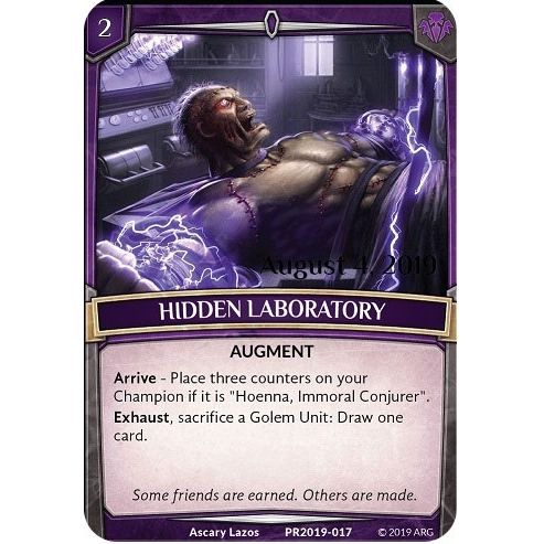 Image for Hidden Laboratory (Stamped) (PR2019-017) (PR) - Argent Saga TCG