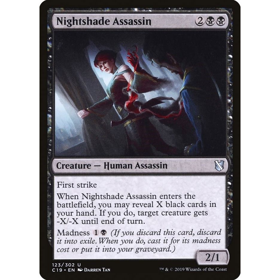 Image for Nightshade Assassin (123) (C19) - Magic: The Gathering