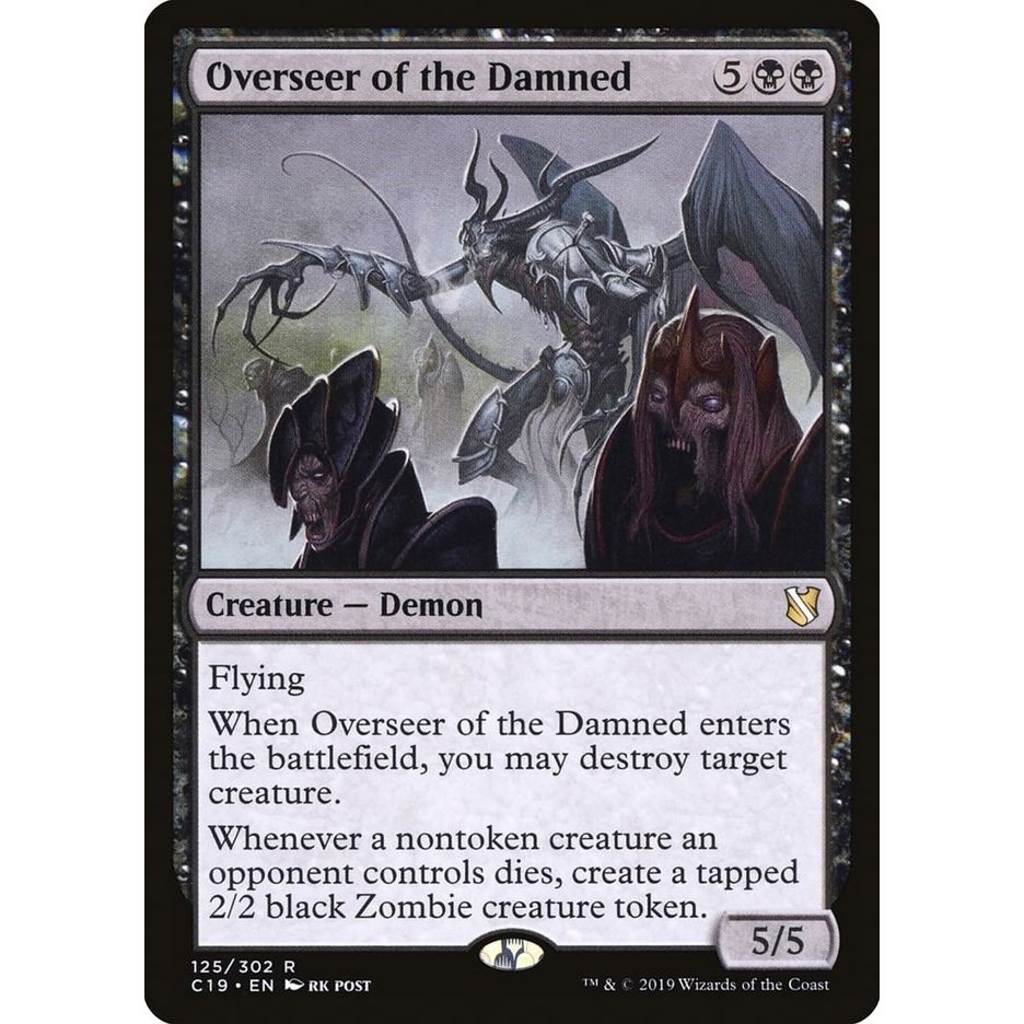 Image for Overseer of the Damned (125) (C19) - Magic: The Gathering