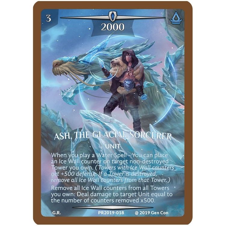 Image for Ash, the Glacial Sorcerer (Bronze Metal) (PR2019-018) (PR) - Argent Saga TCG