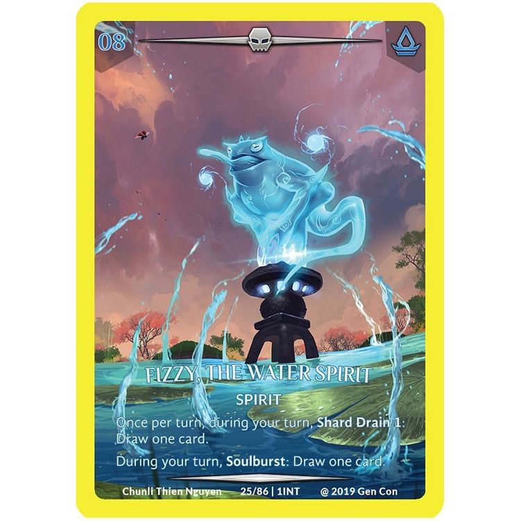 Image for Fizzy, the Water Spirit (Gold Metal) (25/86 | 1INT) (PR) - Argent Saga TCG