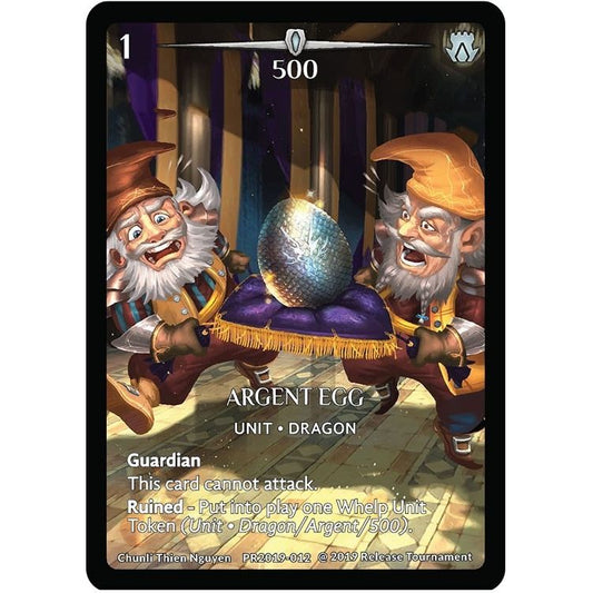 Image for Argent Egg (Metal Prize Card) (PR2019-012) (PR) - Argent Saga TCG