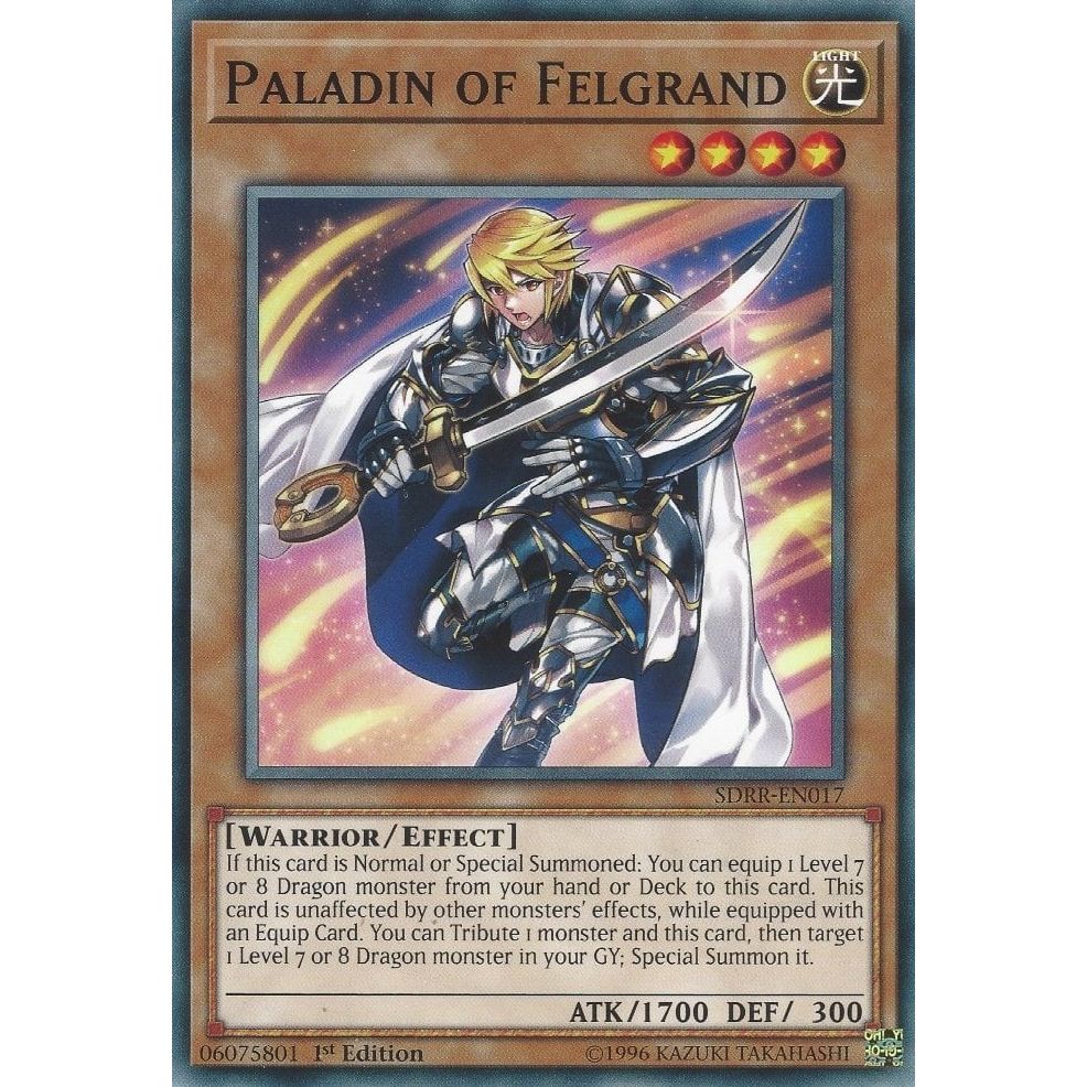 Image for Paladin of Felgrand (SDRR-EN017) (SDRR) - YuGiOh