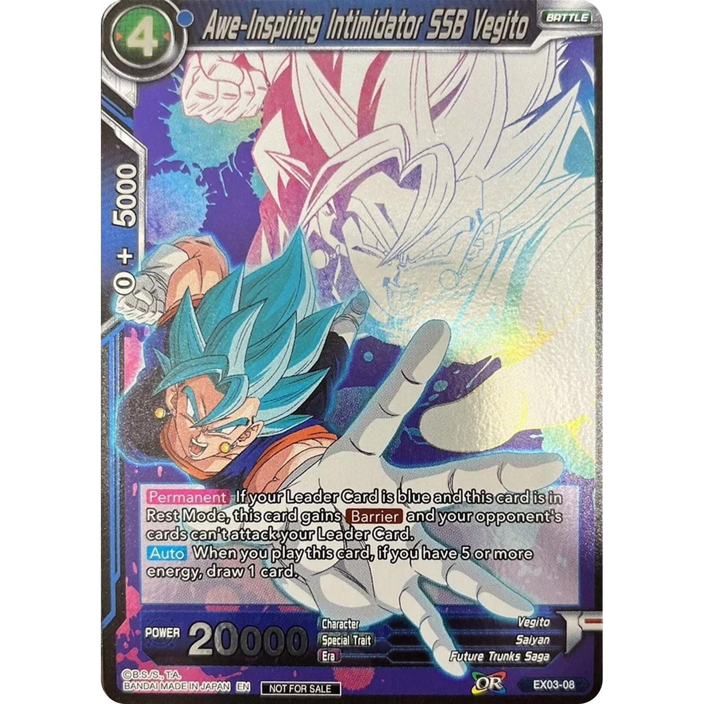 Image for Awe-Inspiring Intimidator SSB Vegito (Event Pack 4) (EX03-08) (PR) - Dragon Ball Super: Masters