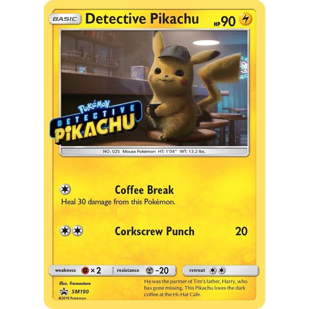 Image for Detective Pikachu - SM190 (Stamped) (SM190) (SMP) - Pokemon