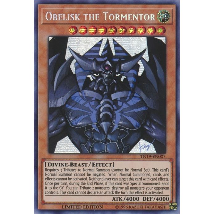 Image for Obelisk the Tormentor (TN19-EN007) (CT16) - YuGiOh