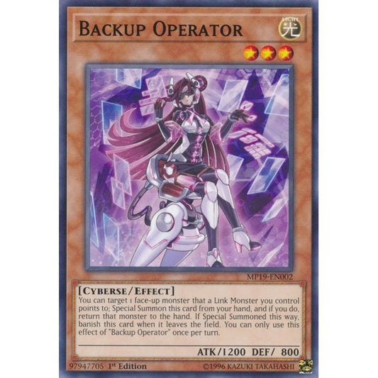 Image for Backup Operator (MP19-EN002) (MP19) - YuGiOh