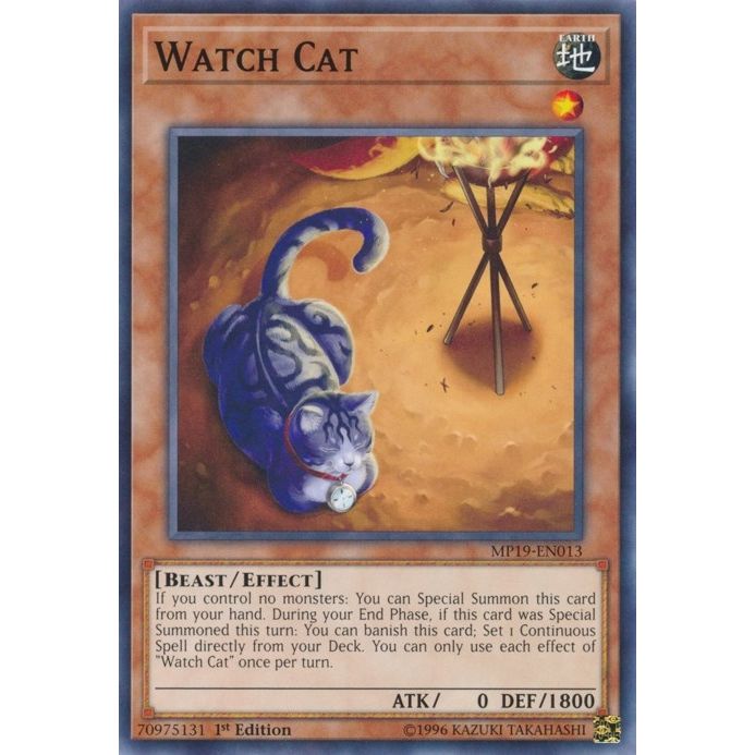 Image for Watch Cat (MP19-EN013) (MP19) - YuGiOh