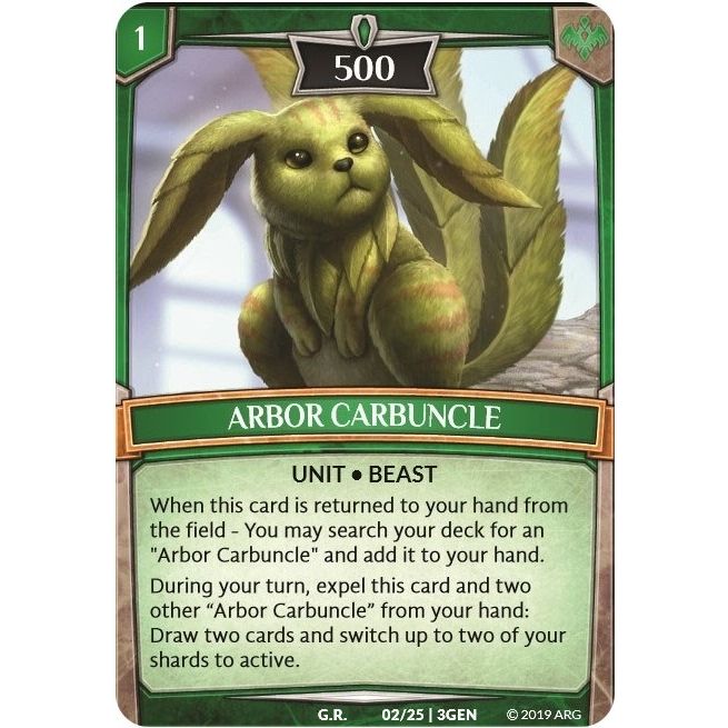Image for Arbor Carbuncle (2/25 | 3GEN) (GEN) - Argent Saga TCG