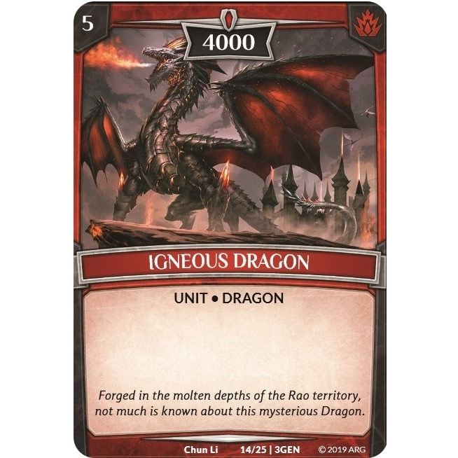 Image for Igneous Dragon (14/25 | 3GEN) (GEN) - Argent Saga TCG