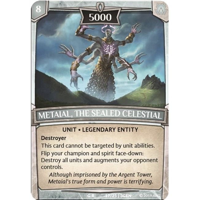 Image for Metaial, the Sealed Celestial (17/25 | 3GEN) (GEN) - Argent Saga TCG