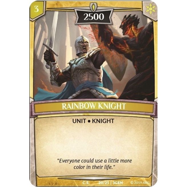 Image for Rainbow Knight (20/25 | 3GEN) (GEN) - Argent Saga TCG