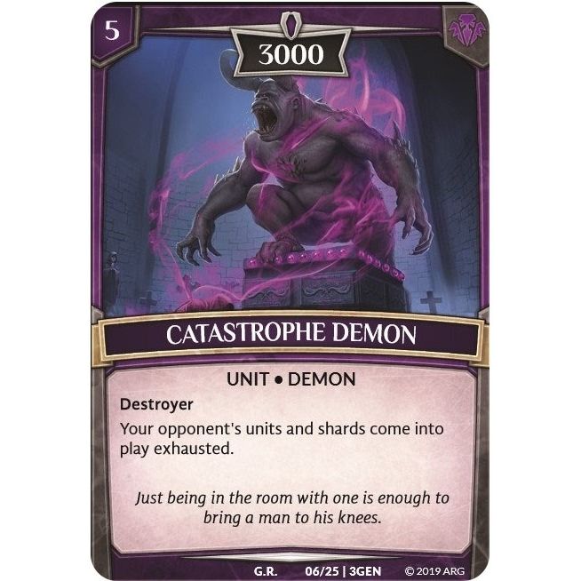 Image for Catastrophe Demon (6/25 | 3GEN) (GEN) - Argent Saga TCG