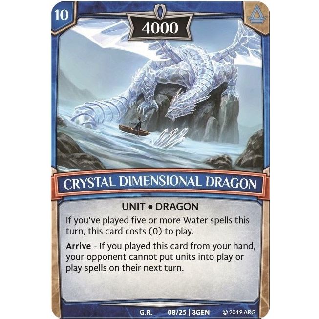 Image for Crystal Dimensional Dragon (8/25 | 3GEN) (GEN) - Argent Saga TCG