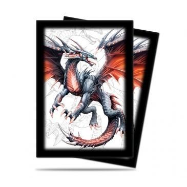 Image for Black Dragon Small Deck Protector by Mauricio Herrera (60-pack) - Card Sleeves